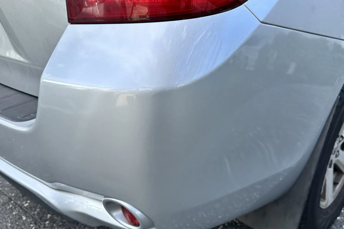 Toyota Prado rear bumper scuff repaired in Greenvale — after