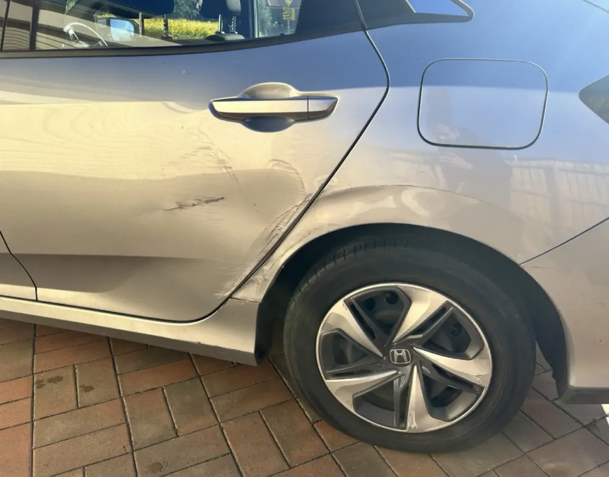 Dent and scratch repaired in Kalkallo — before