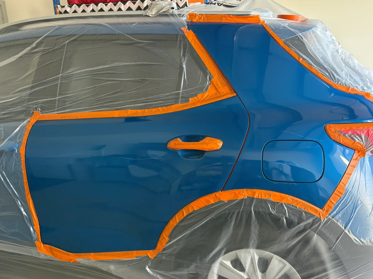 Car damage before repair - Keyed Panel Repair before professional scratch repair service